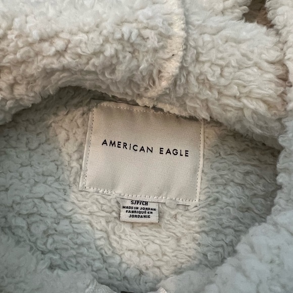 American Eagle Sherpa Zip Up Hoodie - Picture 7 of 7